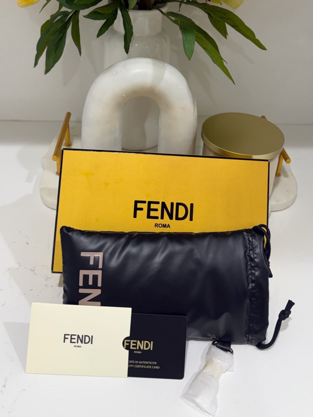 Fendi Box with Sunglasses Pouch and card - Picture 3 of 13
